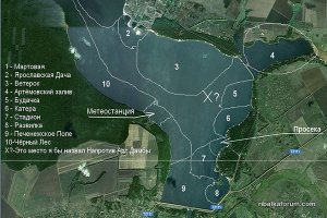 Шершневское водохранилище карта