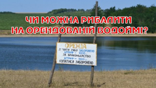 Чи можна рибалити на орендованих водоймах? Правила риболовлі. Риболовля на орендованих ставках.